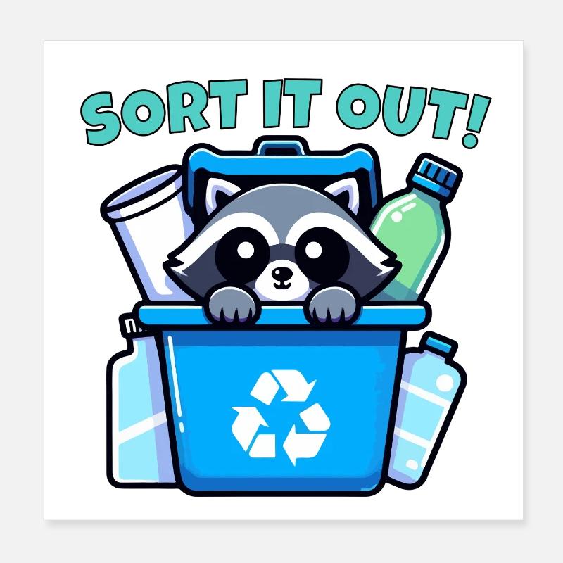 RÉGLEZ ÇA ! Poster 20 x 20 cm