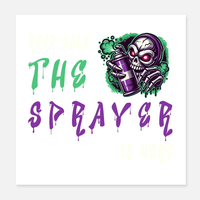 Keep Calm – Le pulvérisateur Poster 20 x 20 cm