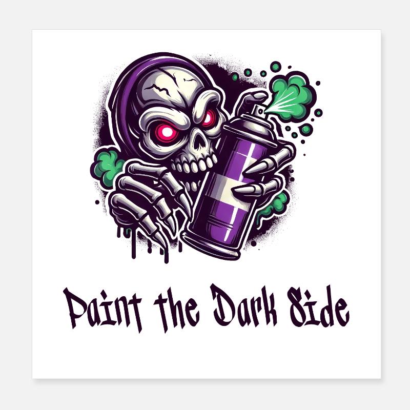 Peindre le côté obscur Poster 20 x 20 cm