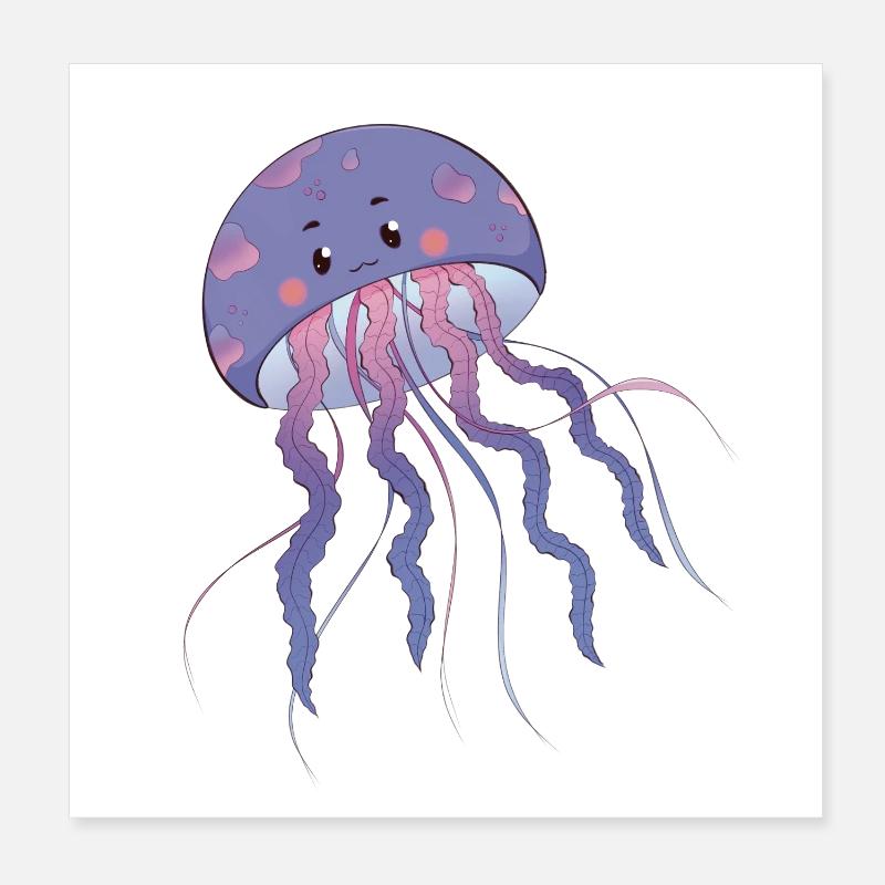 Méduse Poster 20 x 20 cm