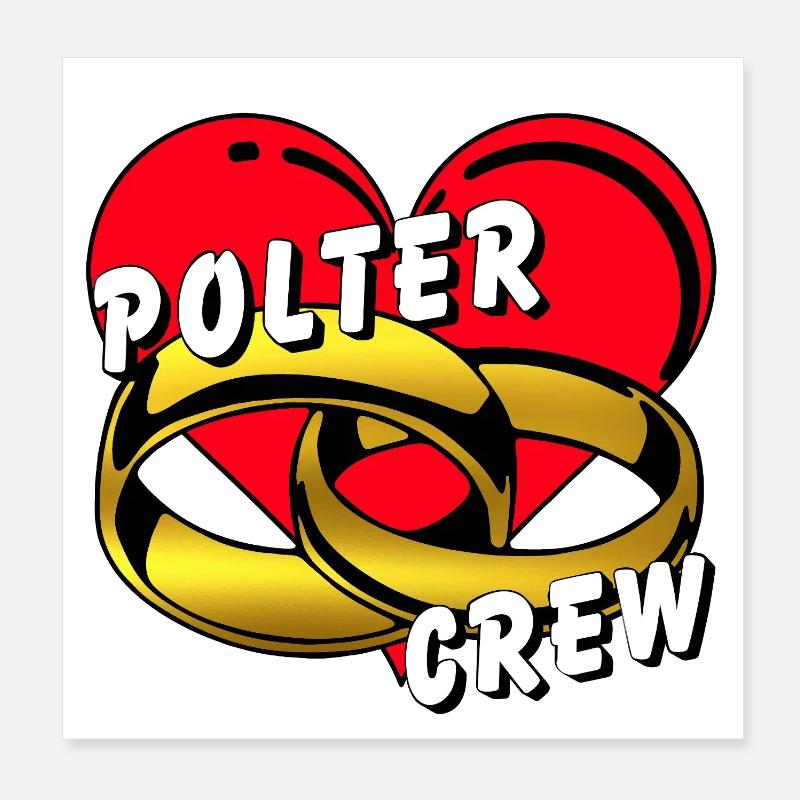 Polter Crew , Enterrement de vie de garçon ............... Poster 20 x 20 cm