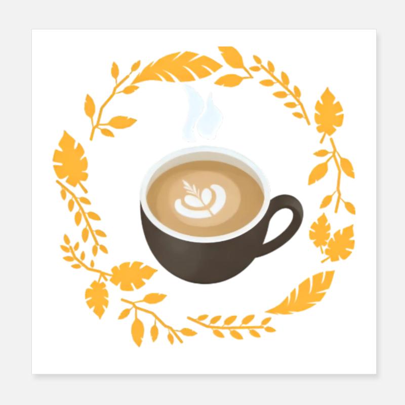 Amateur de café Poster 20 x 20 cm