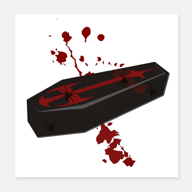 Särge, blutflecken Poster 20x20 cm