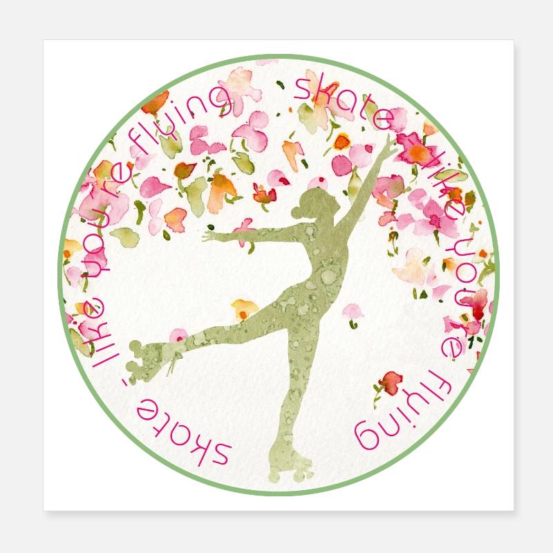 PATINEZ COMME SI VOUS VOLIEZ Poster 20 x 20 cm