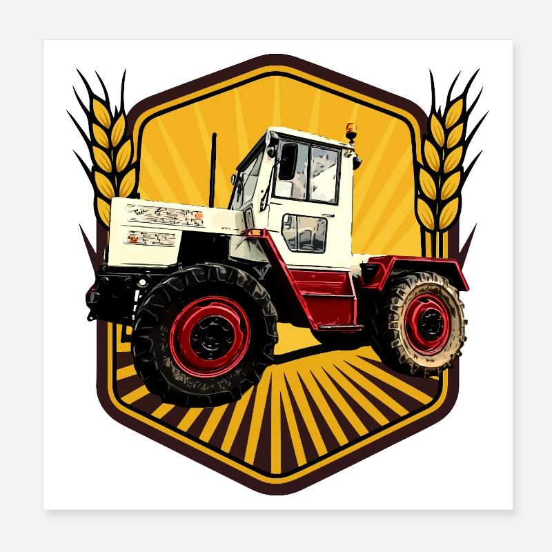 Centrale électrique sur roues Poster 20 x 20 cm