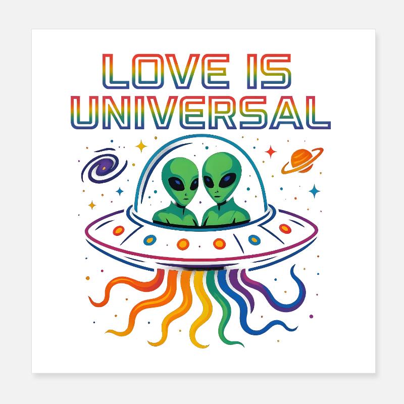 love is universal Poster 20x20 cm