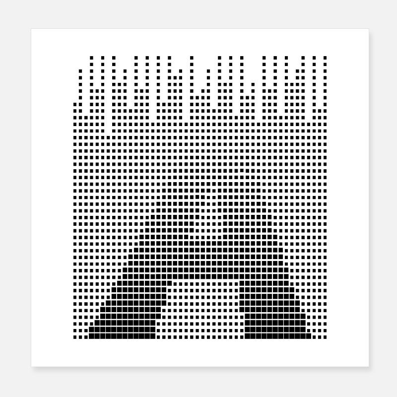 Letter A, Name, der Buchstabe A Poster 20x20 cm