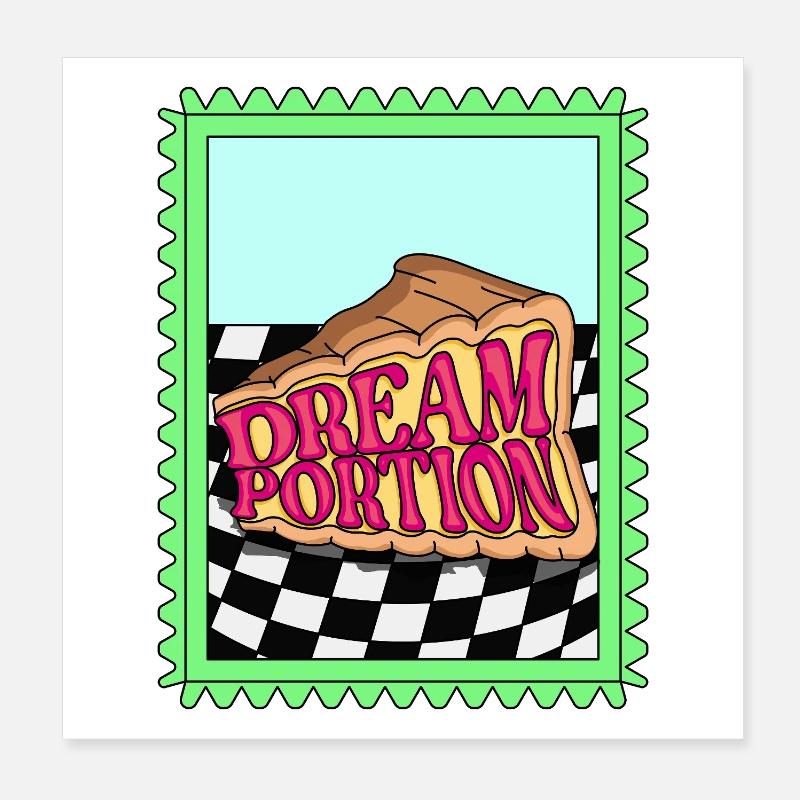 TRAUM-PORTION Poster 20x20 cm