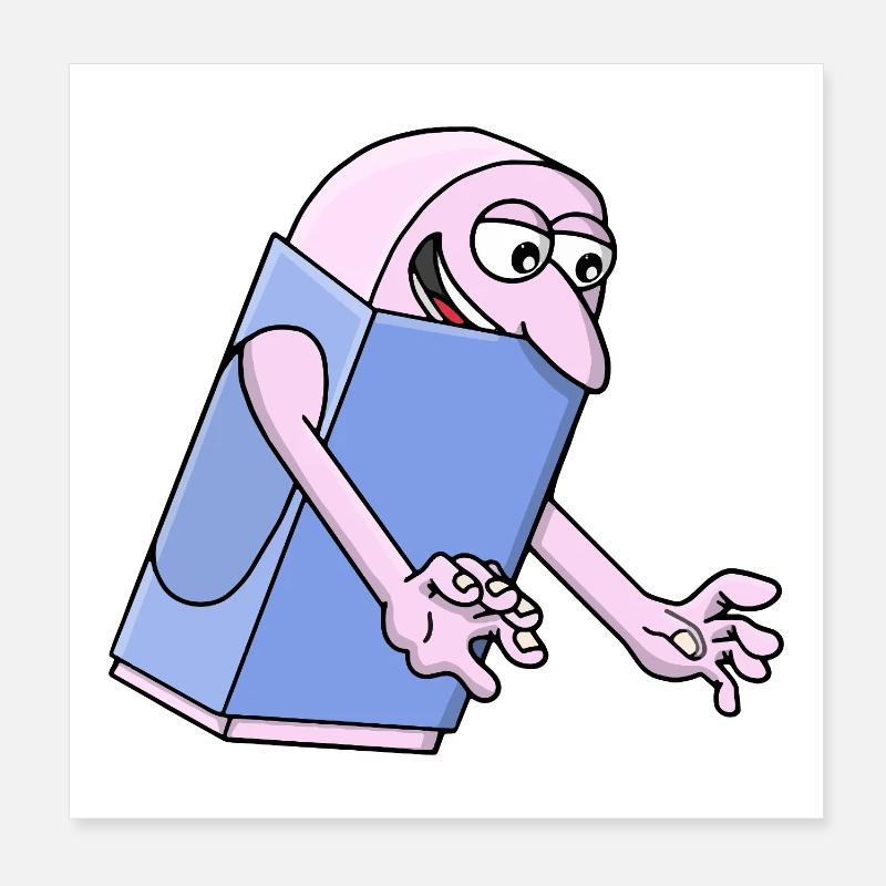 Gomme mignonne Poster 20 x 20 cm