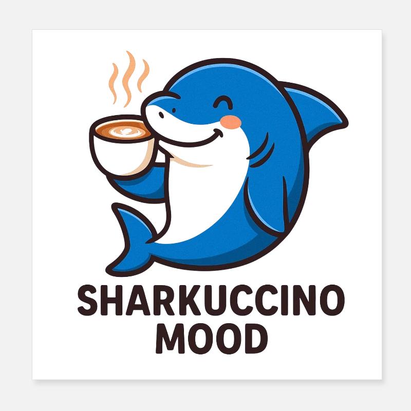 Dolphin Smile Cafe Kinder Poster 20x20 cm