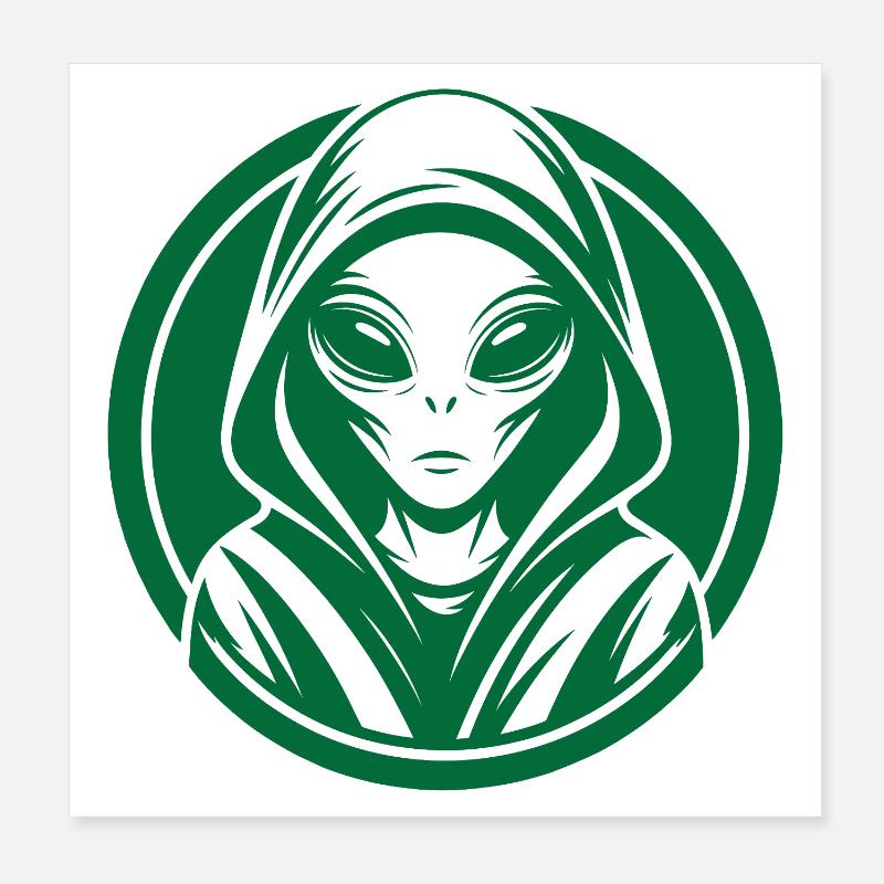 Alien Poster 8" x 8" (20x20 cm)