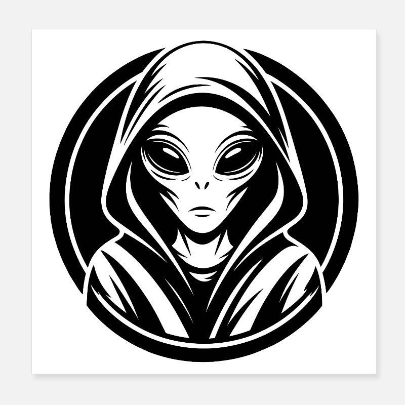 Alien Poster 8" x 8" (20x20 cm)