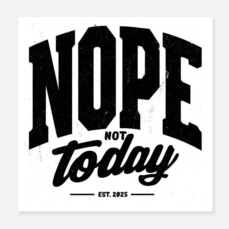 N O P E Poster 20 x 20 cm