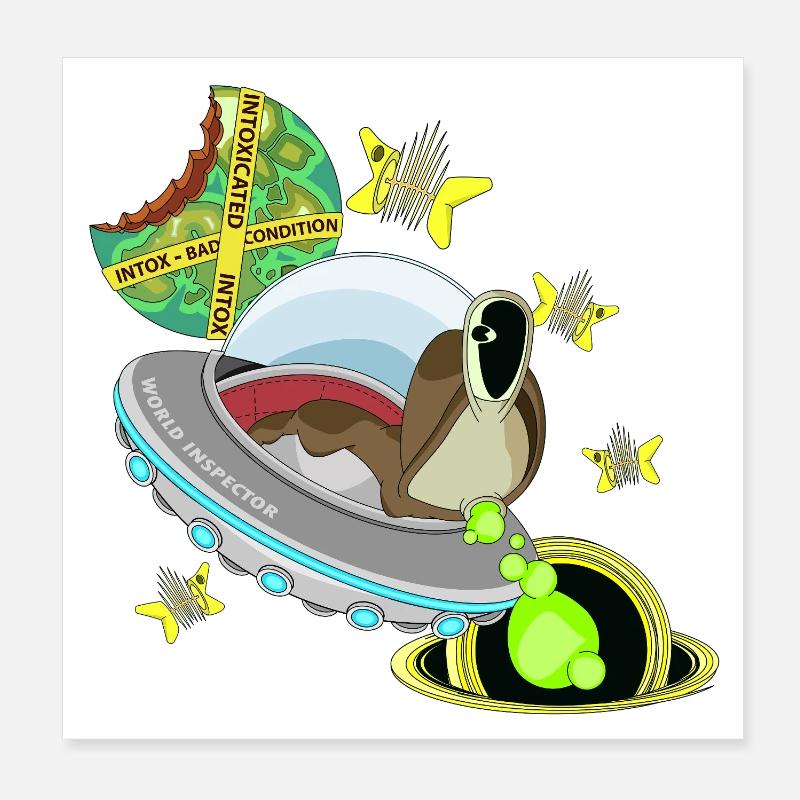 FERMÉ Poster 20 x 20 cm