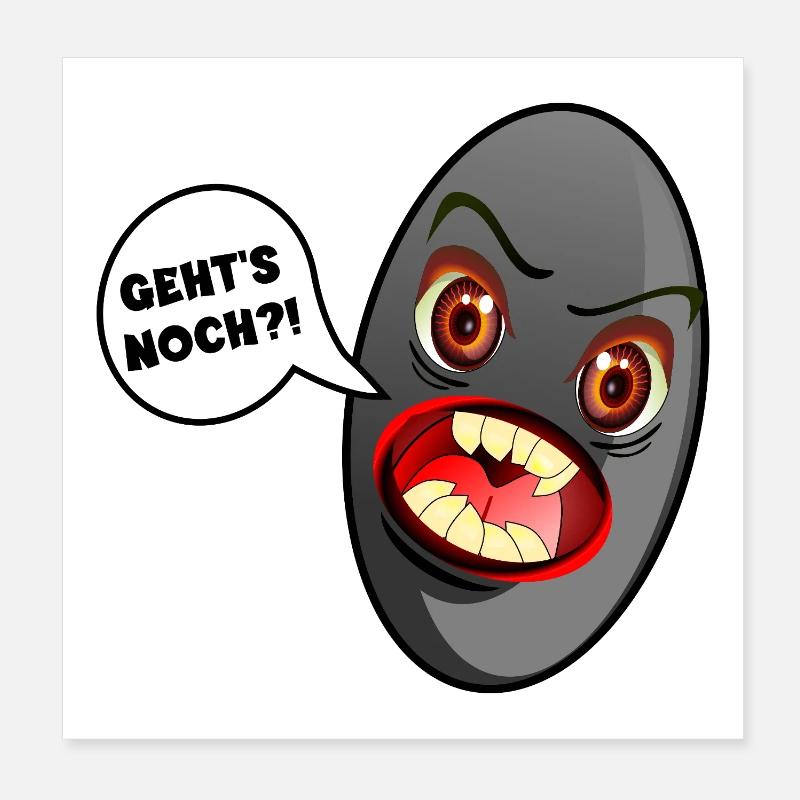 SCHWARZE OLIVE - WUT Poster 20x20 cm