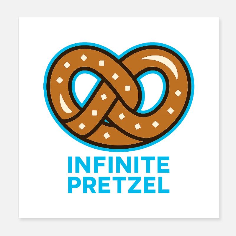 Bretzel infini Poster 20 x 20 cm