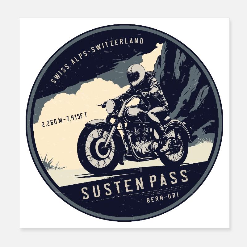 Susten Pass, Schweizer Alpen , Schweiz Poster 20x20 cm