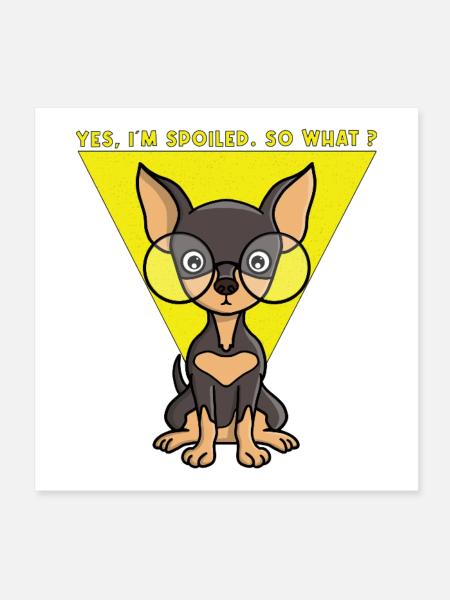 Yes, I'm spoiled. So what? - Poster 8" x 8" (20x20 cm) - white - Front