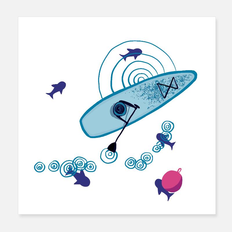 SUP Poster 8" x 8" (20x20 cm)