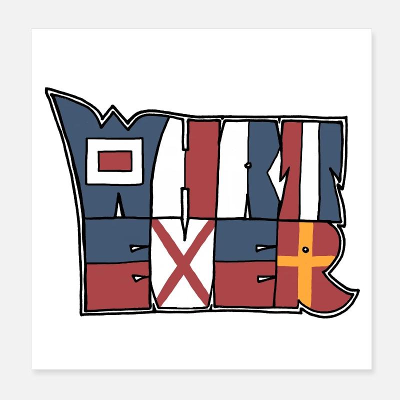 Whatever Poster 8" x 8" (20x20 cm)