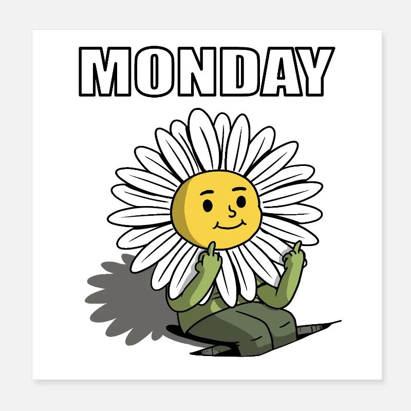 Lundi Poster 20 x 20 cm