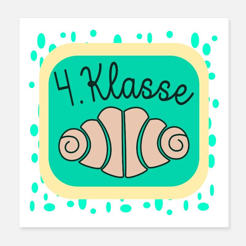 FRANZBRÖTCHEN VIERTKLÄSSLER 4. Klasse Poster 20x20 cm