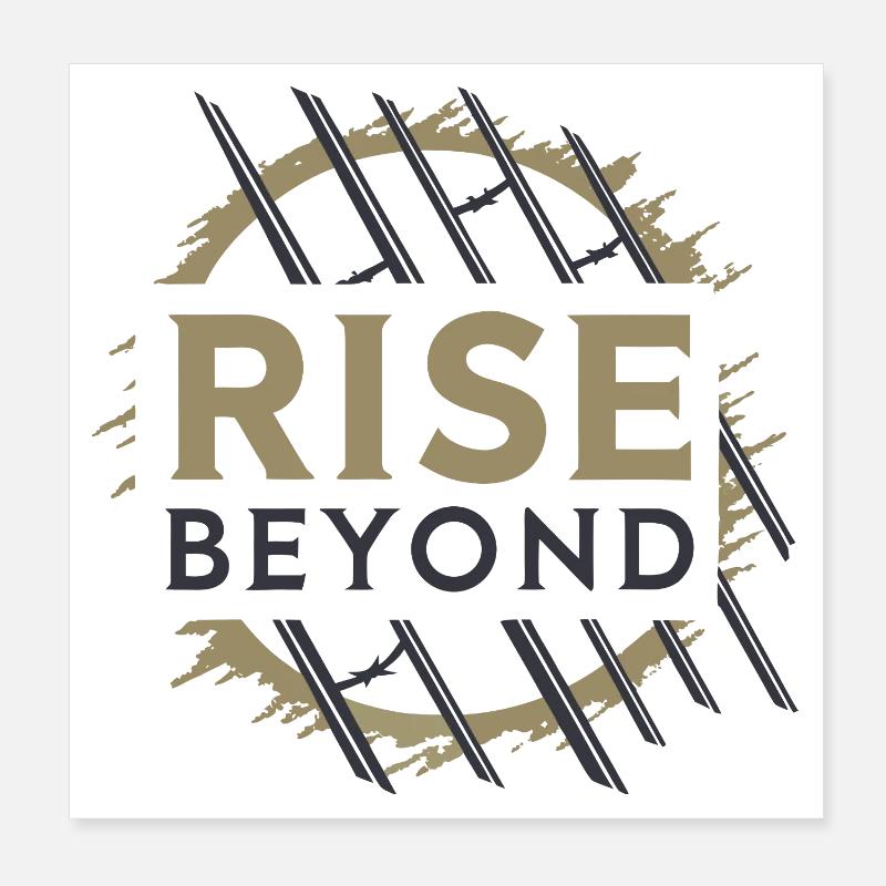 Rise Beyond – Motivations Design  Poster 20x20 cm
