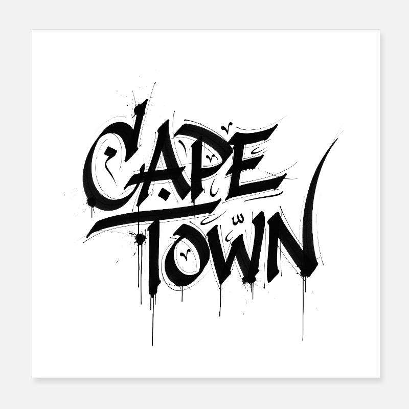 Cape Town Poster 8" x 8" (20x20 cm)