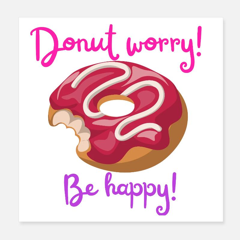 Donut Poster 20x20 cm
