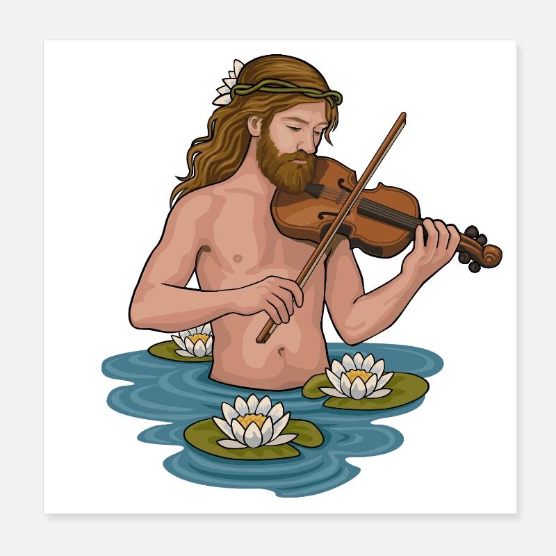 Näcken Poster 20 x 20 cm