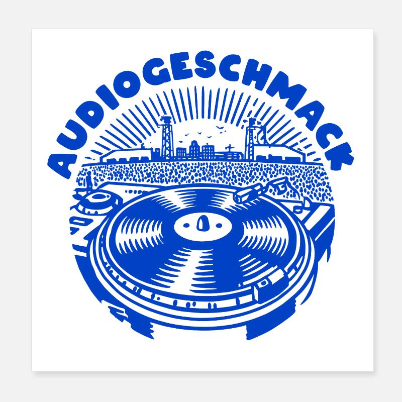 Audiogeschmack Poster 20x20 cm