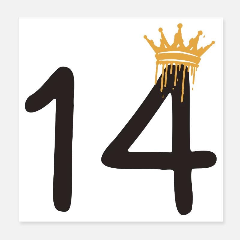 14 Poster 20 x 20 cm