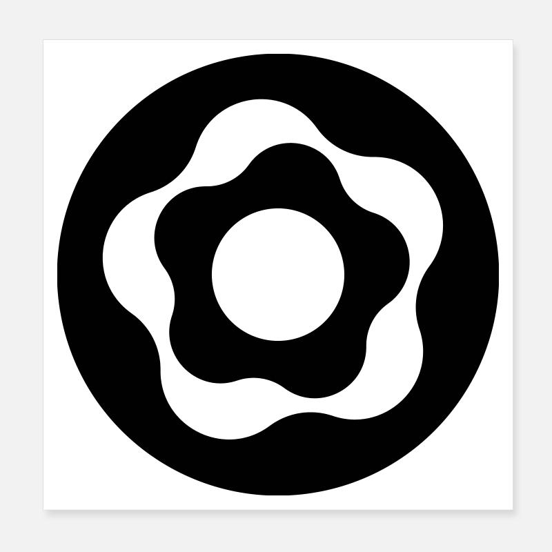 DONUT Poster 20x20 cm