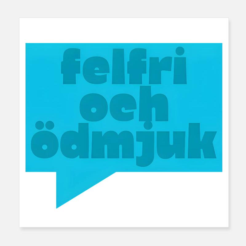 Impeccable et humble Poster 20 x 20 cm