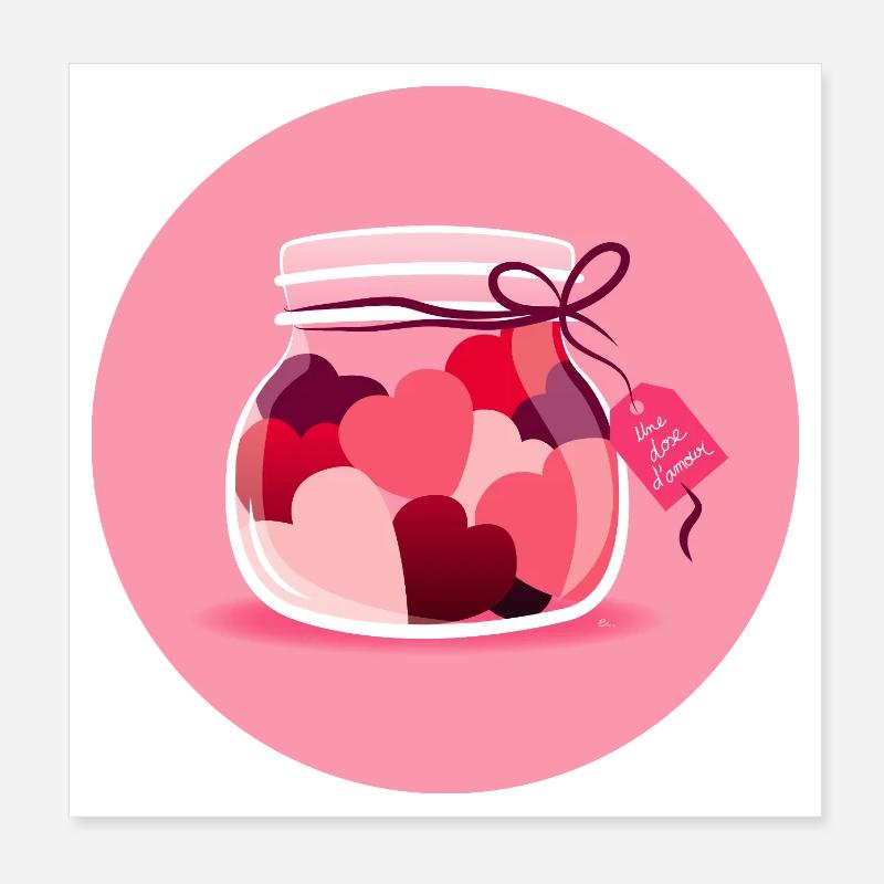 Une dose d’amour Poster 20 x 20 cm