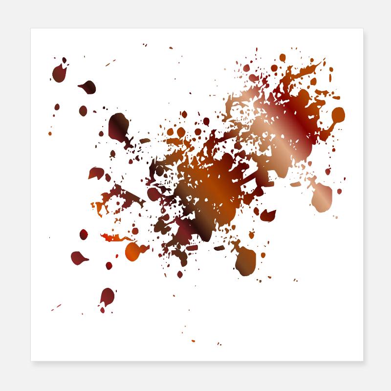 TACHES DE CAFÉ Poster 20 x 20 cm