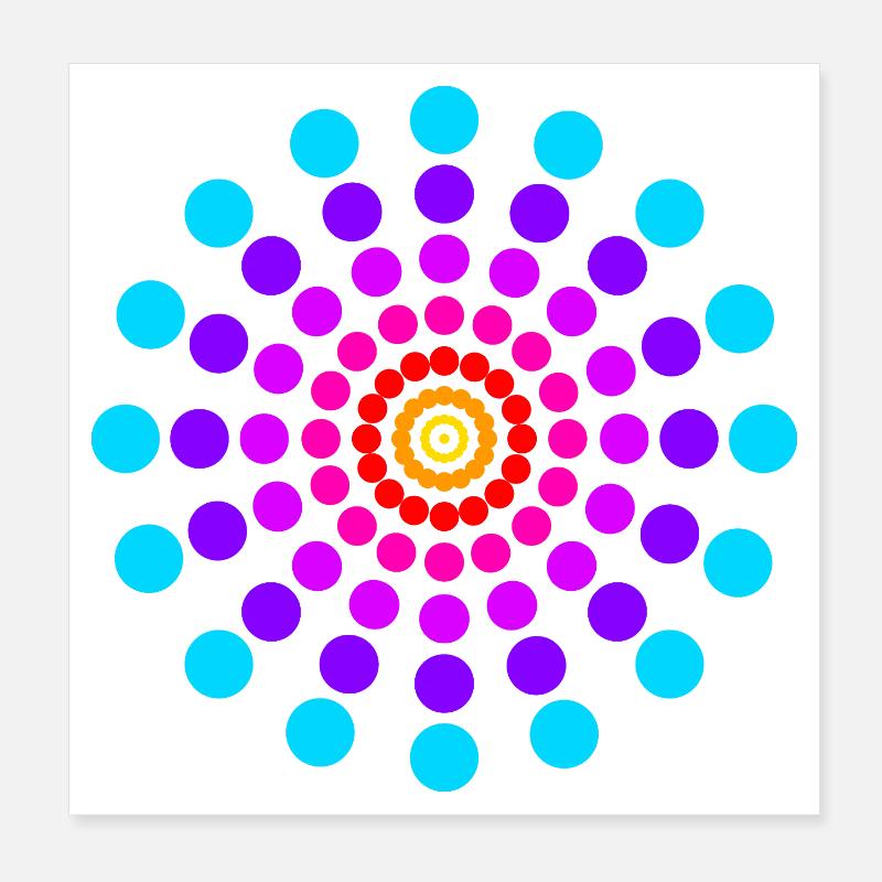 Mandala Poster 20x20 cm