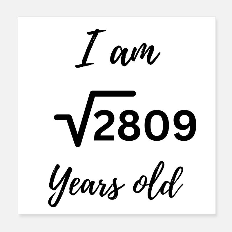√2809 – 53 years, ingeniously packaged Poster 8" x 8" (20x20 cm)