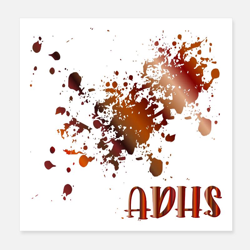 ADHS - FLECKEN CHAOS Poster 20x20 cm