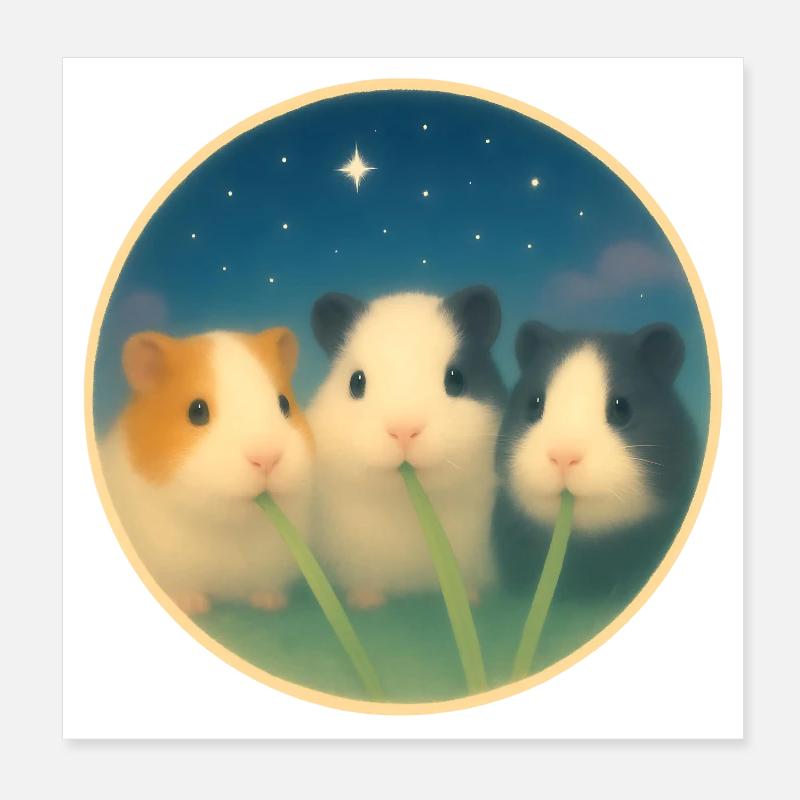 Freunde fürs Leben Poster 20x20 cm