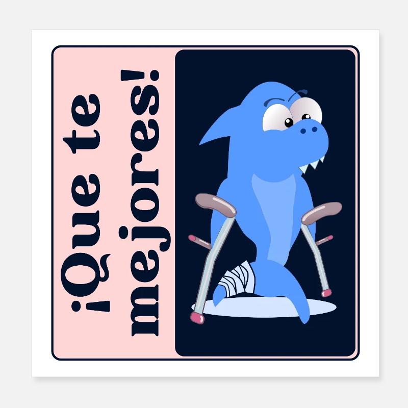 Make yourself better Sea Creatures Poster 8" x 8" (20x20 cm)