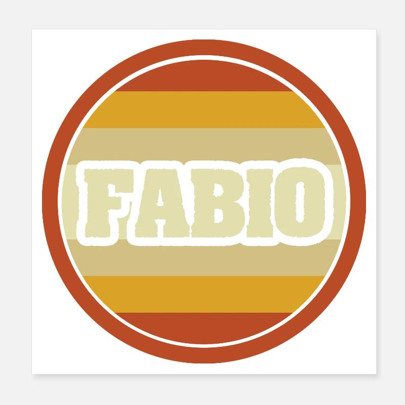 Fabio Poster 20 x 20 cm