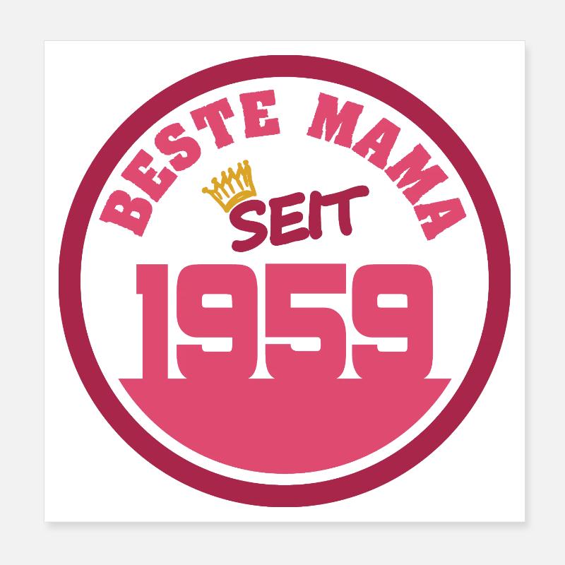 Mama 1959 Poster 20x20 cm