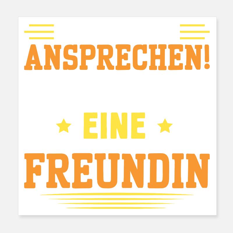 Malle BITTE NICHT ANSPRECHEN Lustiges Poster 20x20 cm
