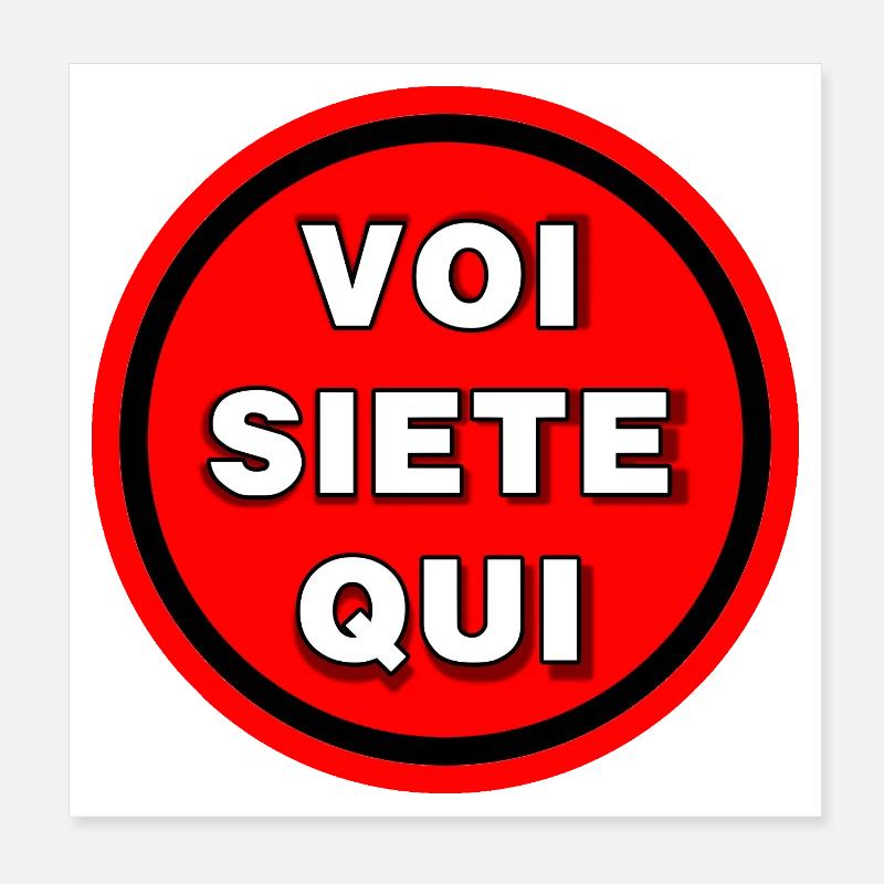 You are here Poster 8" x 8" (20x20 cm)