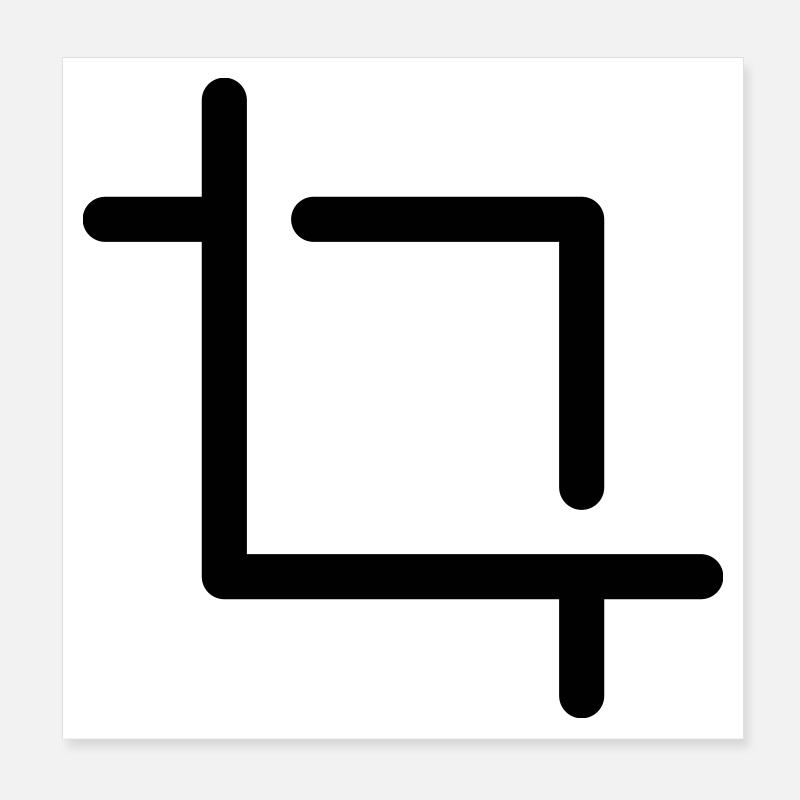 Icône de recadrage Poster 20 x 20 cm