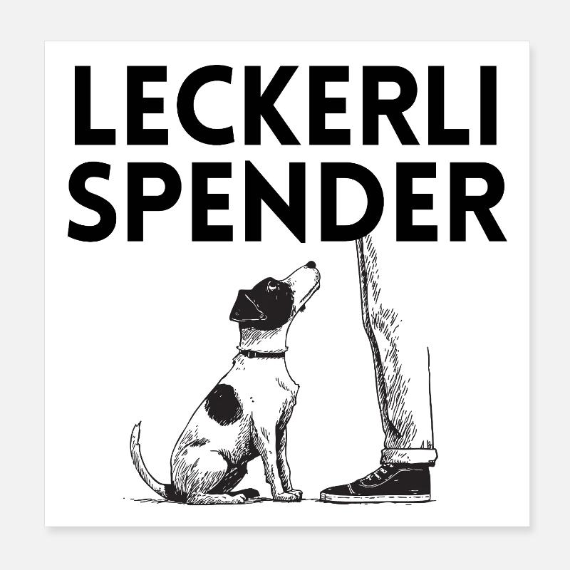 Leckerli-Spender Poster 20x20 cm