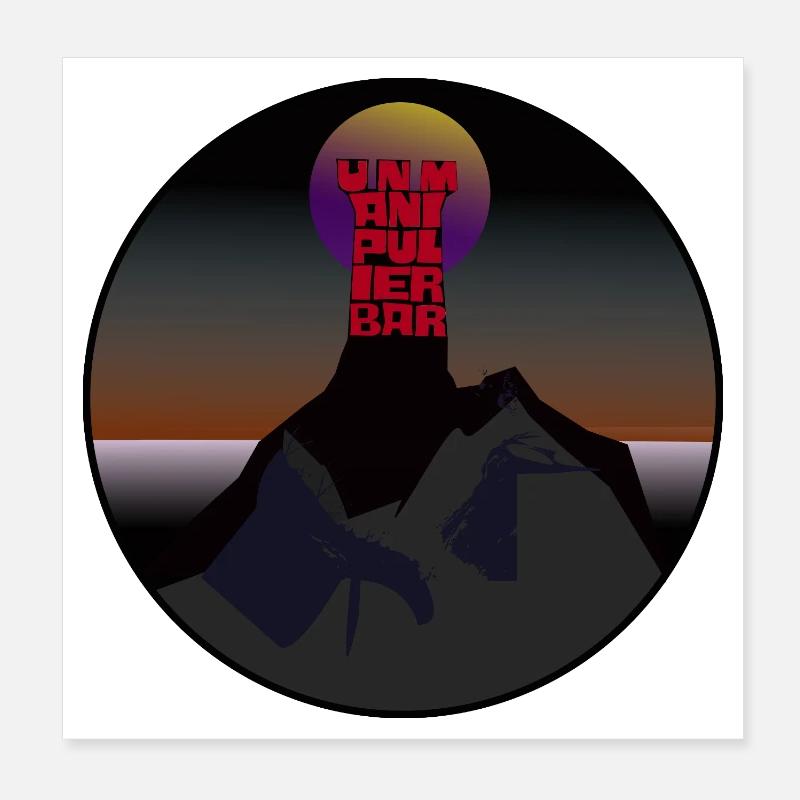 Unmanipulable Poster 8" x 8" (20x20 cm)