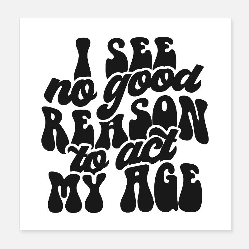 Print Design with Self-Acceptance Message Poster 8" x 8" (20x20 cm)