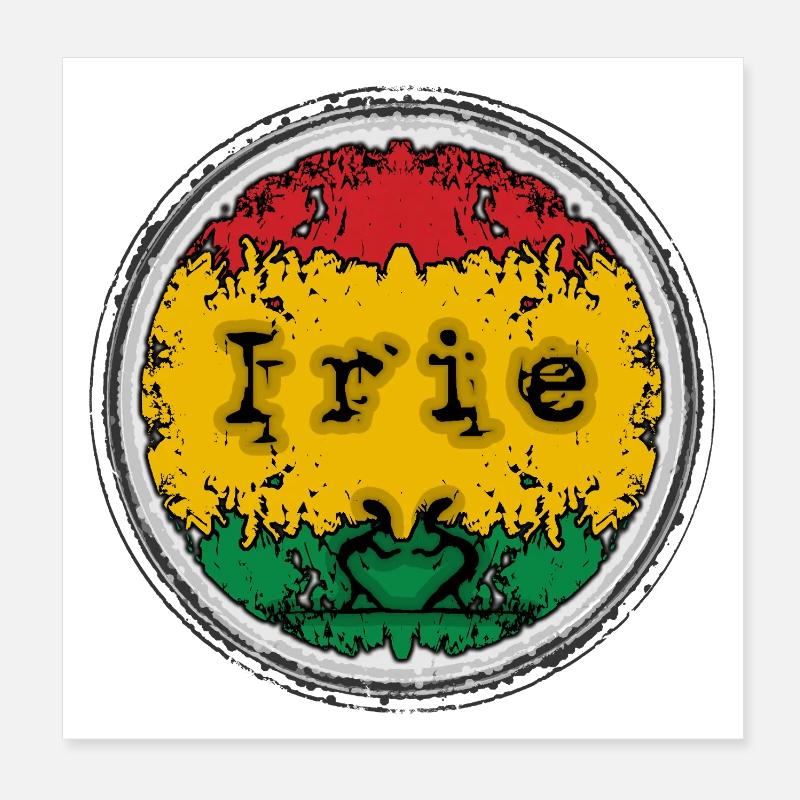Reggae Irie Poster 20 x 20 cm